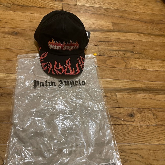 Palm Angels Girls Logo Bucket Hat in Black